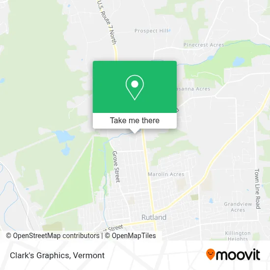 Clark's Graphics map