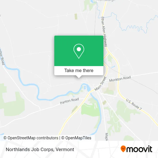Northlands Job Corps map