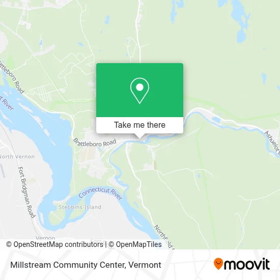 Millstream Community Center map