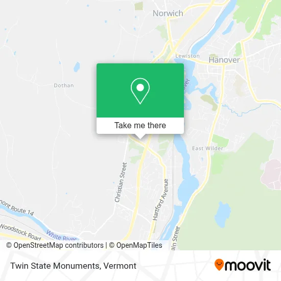 Twin State Monuments map
