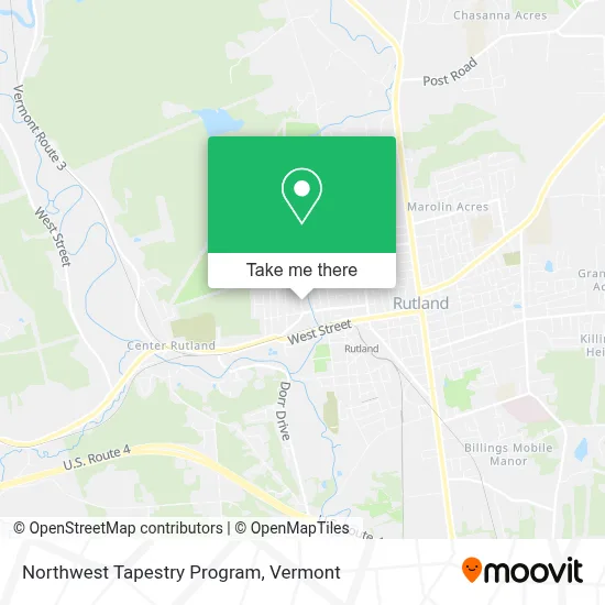 Northwest Tapestry Program map