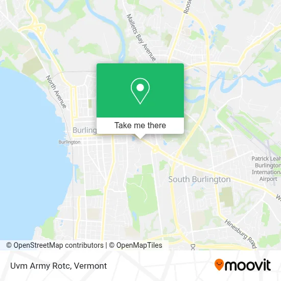 Uvm Army Rotc map