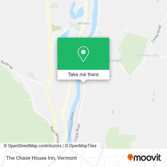 The Chase House Inn map