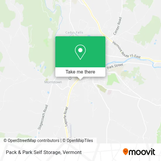 Pack & Park Self Storage map