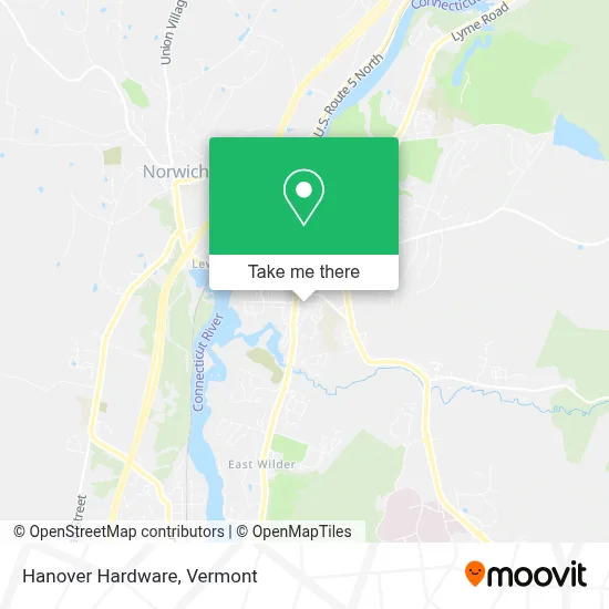 Hanover Hardware map