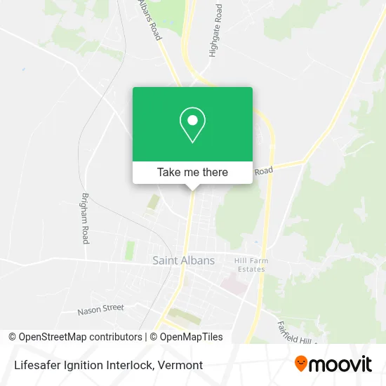 Lifesafer Ignition Interlock map
