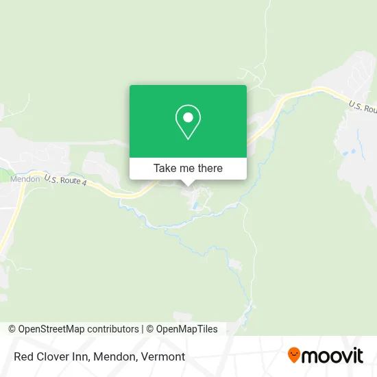 Red Clover Inn, Mendon map