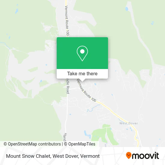 Mount Snow Chalet, West Dover map