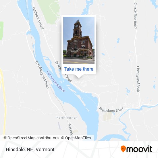 Hinsdale, NH map