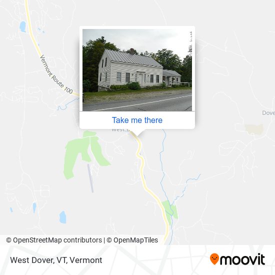 West Dover, VT map