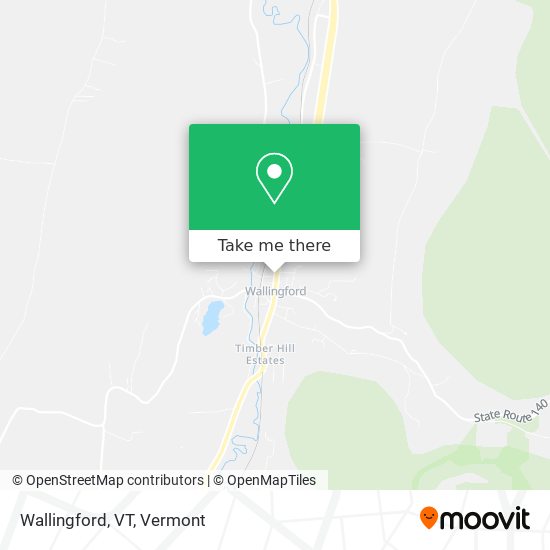 Wallingford, VT map