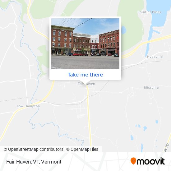 Mapa de Fair Haven, VT