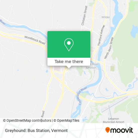 Mapa de Greyhound: Bus Station