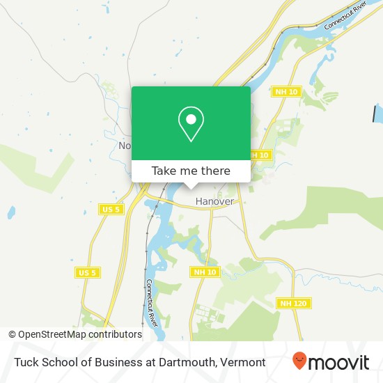 Tuck School of Business at Dartmouth map