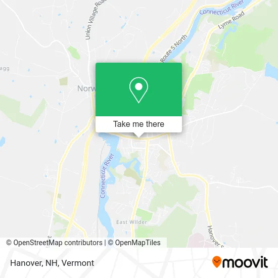 Hanover, NH map