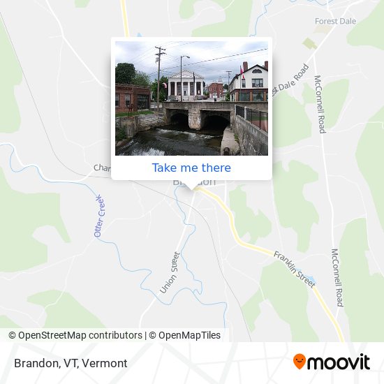 Mapa de Brandon, VT