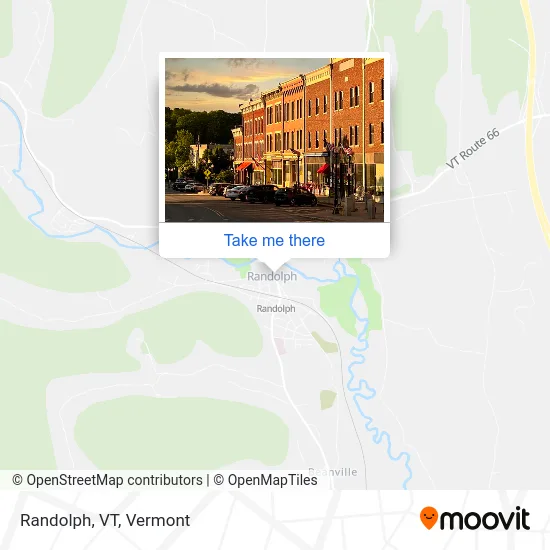 Randolph, VT map