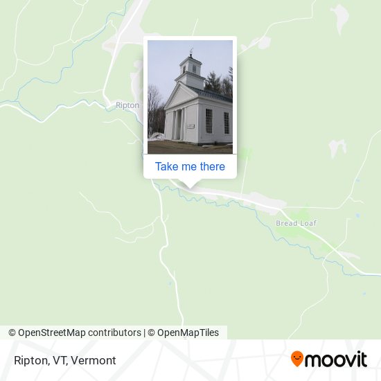 Ripton, VT map