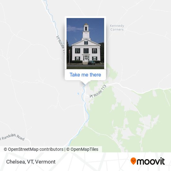 Mapa de Chelsea, VT