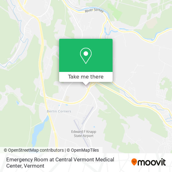 Emergency Room at Central Vermont Medical Center map