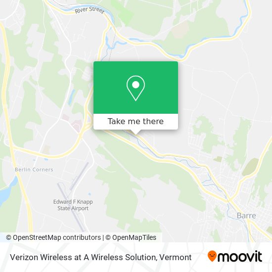 Verizon Wireless at A Wireless Solution map