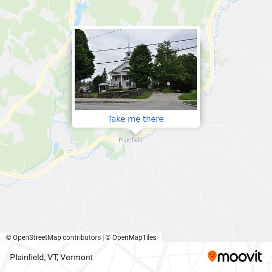 Mapa de Plainfield, VT