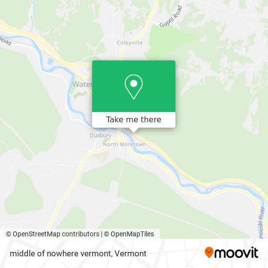 Mapa de middle of nowhere vermont