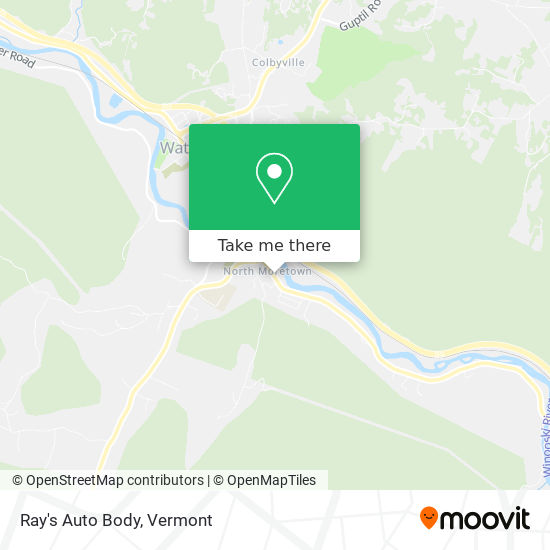 Ray's Auto Body map