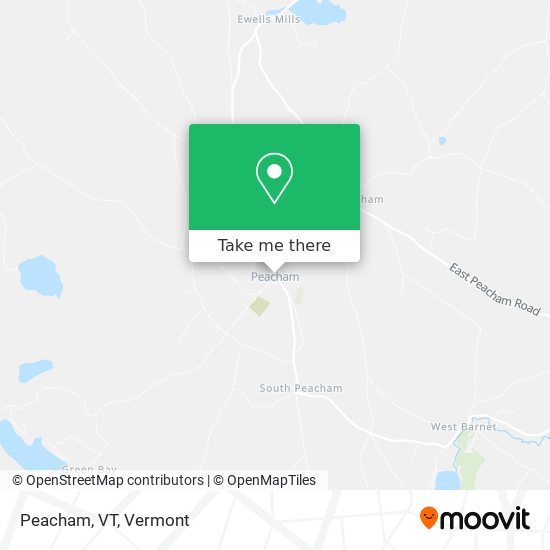 Peacham, VT map