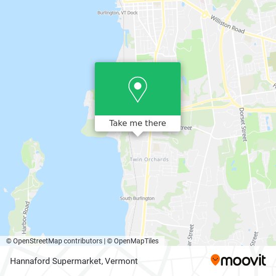 Mapa de Hannaford Supermarket