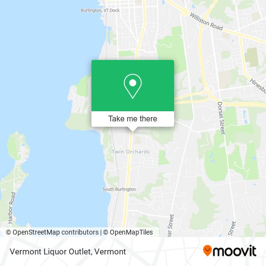 Mapa de Vermont Liquor Outlet