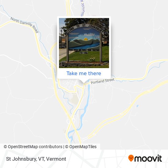 St Johnsbury, VT map