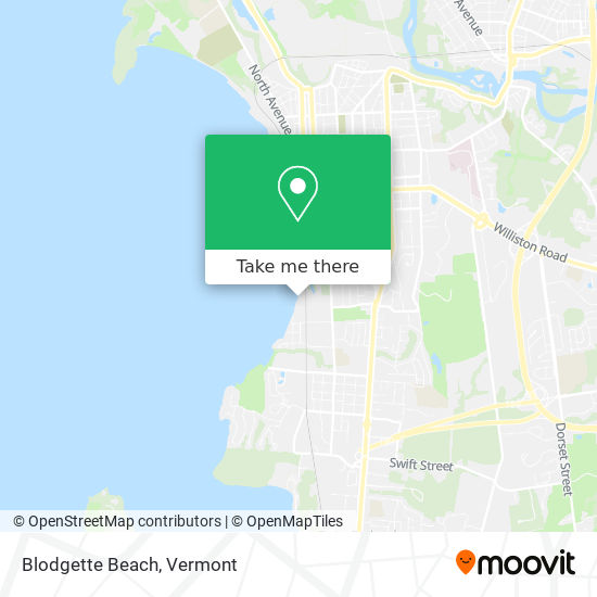 Blodgette Beach map