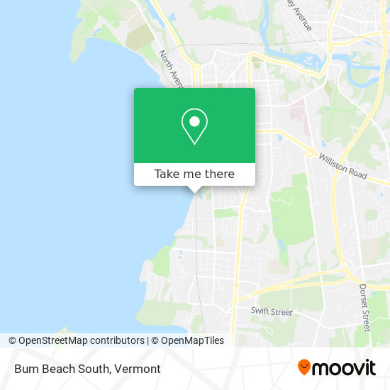 Bum Beach South map