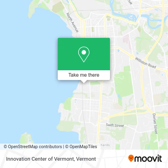 Innovation Center of Vermont map