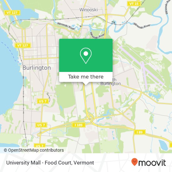 University Mall - Food Court map