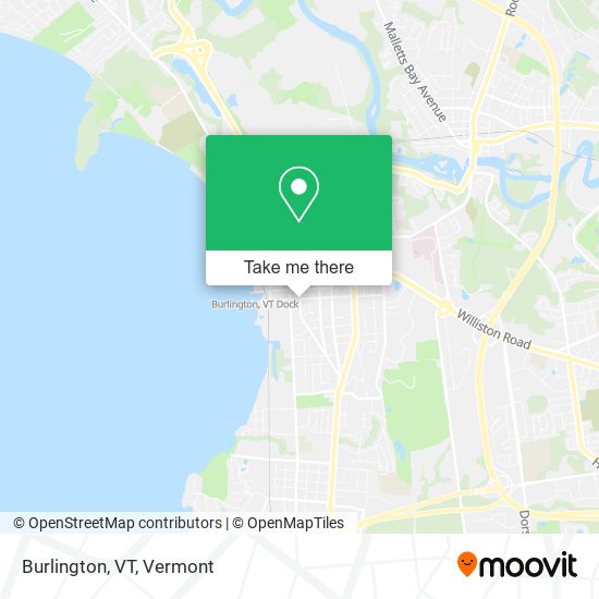 Burlington, VT map