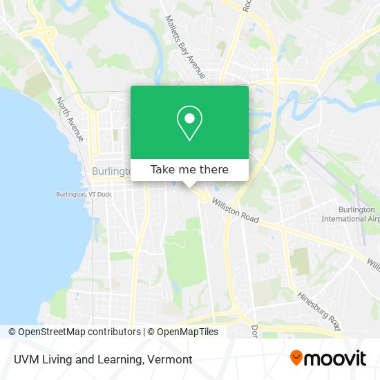 UVM Living and Learning map
