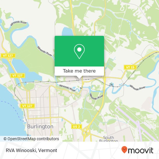 Mapa de RVA Winooski