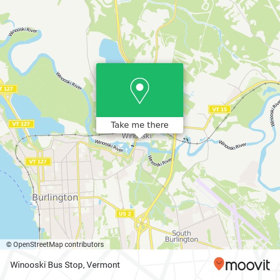 Winooski Bus Stop map