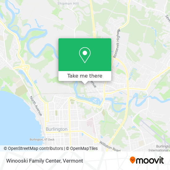 Winooski Family Center map