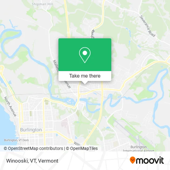 Winooski, VT map