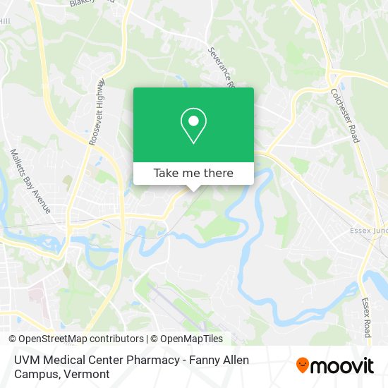 UVM Medical Center Pharmacy - Fanny Allen Campus map
