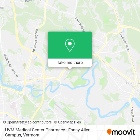 UVM Medical Center Pharmacy - Fanny Allen Campus map