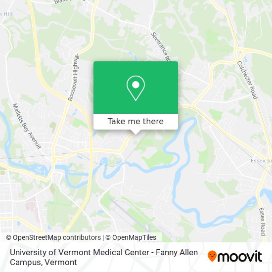University of Vermont Medical Center - Fanny Allen Campus map