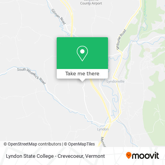 Mapa de Lyndon State College - Crevecoeur