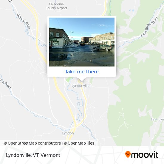Lyndonville, VT map