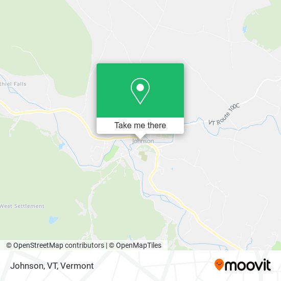 Johnson, VT map