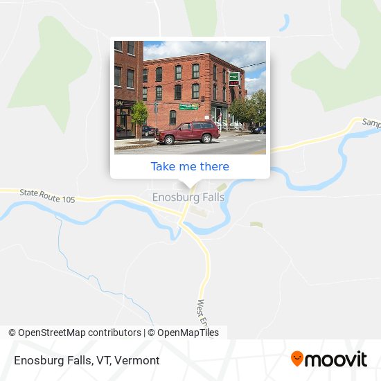 Mapa de Enosburg Falls, VT