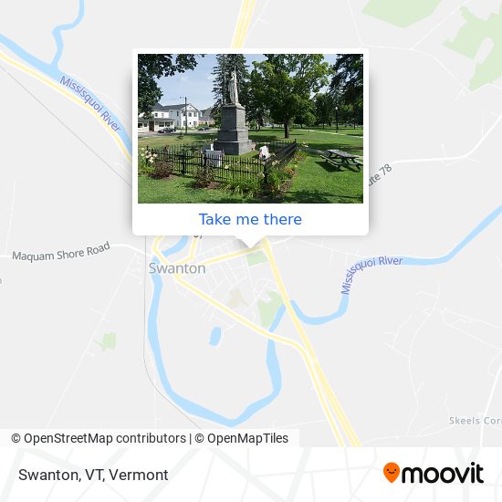 Swanton, VT map